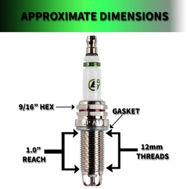 E3 Spark Plugs E3.81 Premium Automotive Spark Plug w/ DiamondFIRE Technology (Pack of 1)