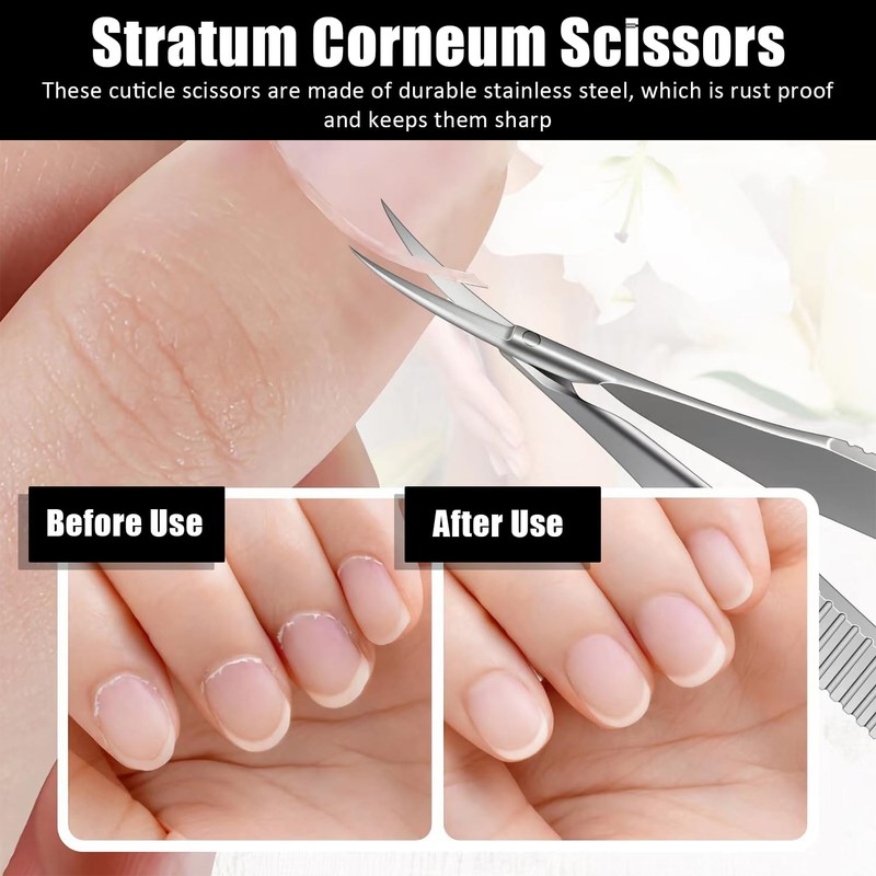 1 Piece Curved Iris Scissors, Mini Scissors with Spring Mechanism,