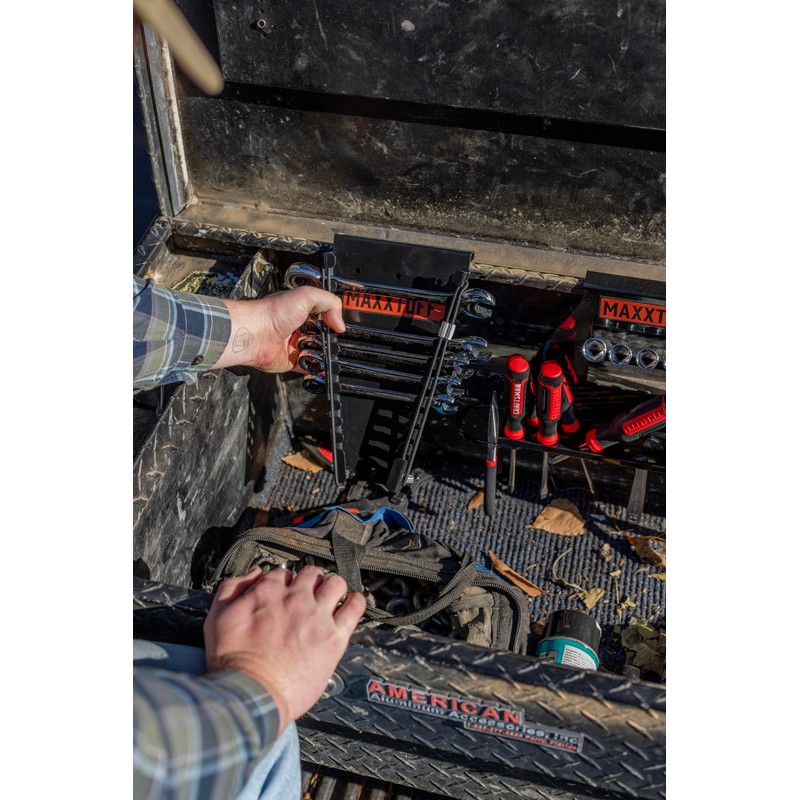 MAXXTUFF Heavy-Duty Truck Toolbox/Wall SpeedRaxx Wrench Organizer, Model MTU100