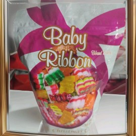 Grandma maes Baby Ribbon Hard Candy Christmas Hard Candy 10oz Grandma Maes Candy Dish