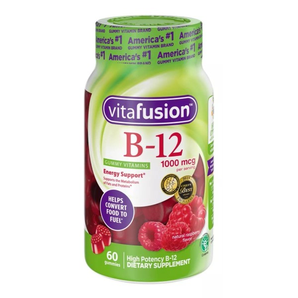 Vitafusion Vitamina B12 1000 Mcg 60 Gomitas Energia Metabolica Eg B42