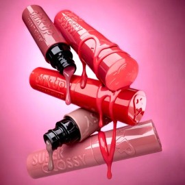Lip Gloss Super Glossy Pink Up - Kit 5 Piezas