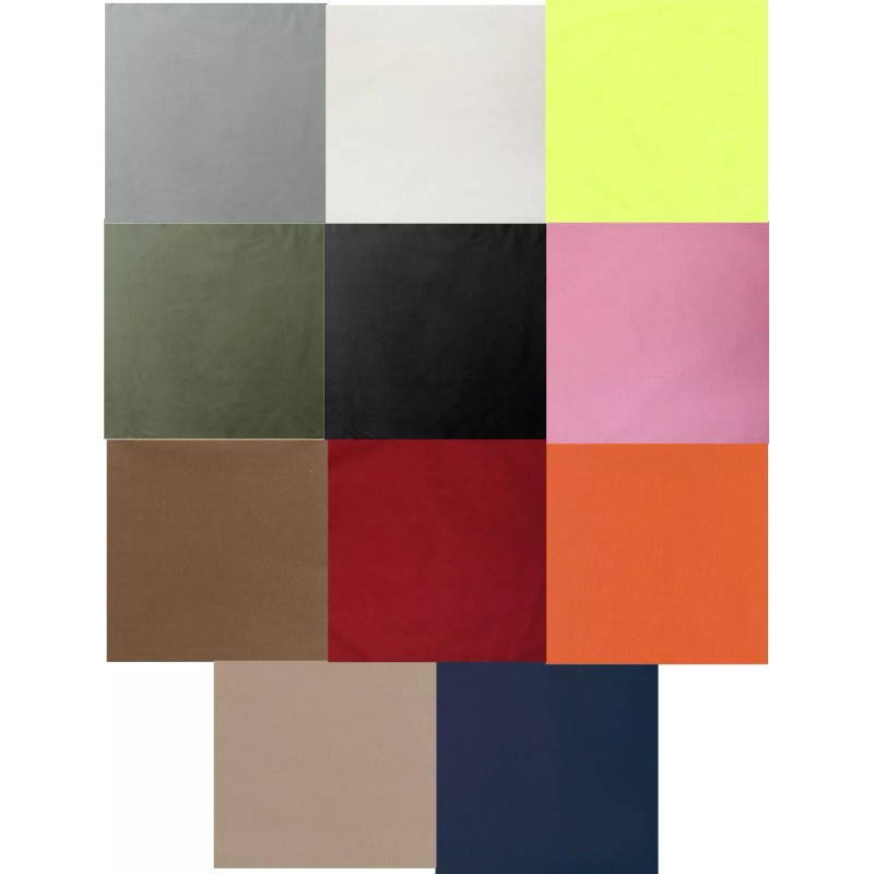 Rothco Solid Bandana Plain Cotton Do Rag Headwrap Square Neck