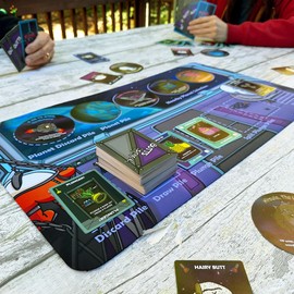 Butts in Space Galactic Edition Bundle with Plungers & Planets Neoprene Game Mat
