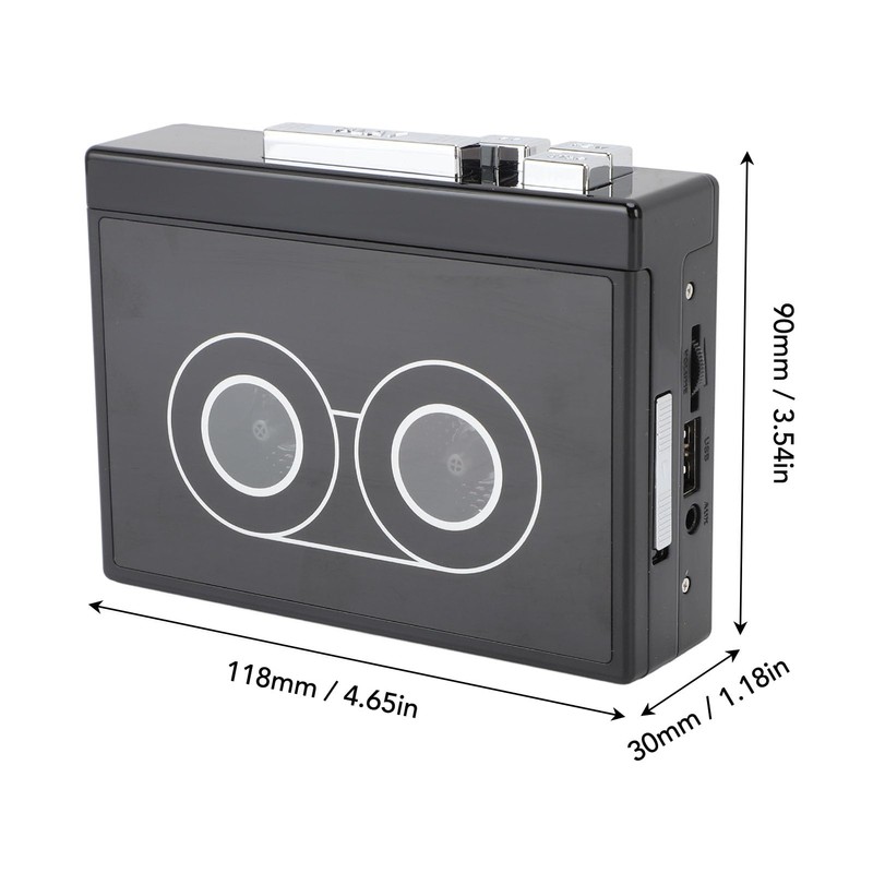 Portable Cassette Player with Automatic Reverse, MP3 Converter, Stereo Sound,