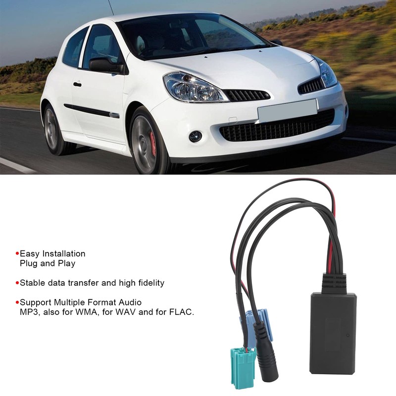 Microphone Adapter Audio Adapter Additional Audio Cable Converter Stereo Bluetooth