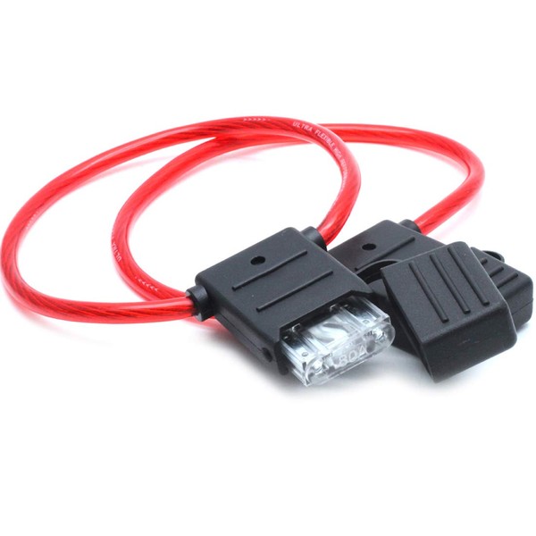 AUTUT 2 Pcs Automotive in-line Blade Fuse Holder for Large