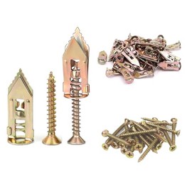 Gypsum Board Anchors, Set of 50, Punching Anchors, Gypsum Board Screws, New Type Expansion Screw Set for Gypsum Boards, High Strength Nails with 0.5 x 1.6 inches (12 x 40 mm) Expansion Bottom Hole,