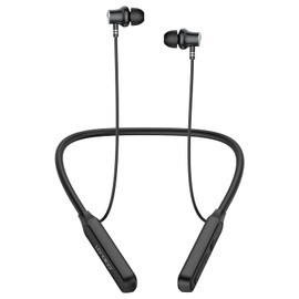 LANDIBO Wireless Earbuds Neckband，V5.2 with Microphone, 35 Hours Playtime, in-Ear Neckband Bluetooth Earbuds，IPX7 sweatproof deep bass is Used for Music Phone Sports. (Black)