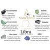 Libra Gifts Zodiac Crystal Kit for Women Men, Set of