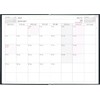 Hakubunkan 2025 B6 Monthly Desk Block, 18 Months, Black, No.175