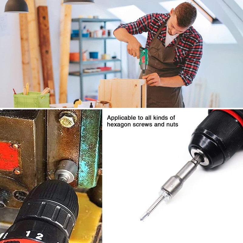 6-14mm Magnetic Nut Driver Set, 9 Pcs Hex Shank Nut