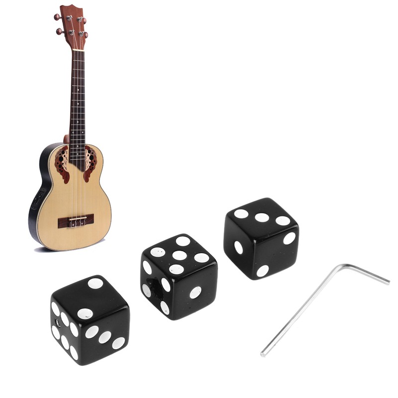 3PCS Guitar Volume Control Knobs Dice Shape Speed Control Knobs