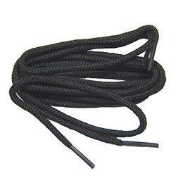 GREATLACES proGOLFER(tm) Casual Oxford 2mm round golf laces Shoelaces Shoestrings - (2 pair pack) (36 Inch 91 cm, Coal Black)