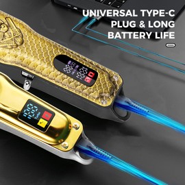 ENSSU Professional Hair Clipper for Men, Type-C Rechargeable Clippers and Trimmers Set with LED Display, Cordless Hair Cippers for Hair Cutting Kit with T-Blade Beard Trimmer Men