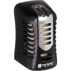 San Jamar WP9070BKSS Arriba Commercial Twist Passive Summit Air Freshener Dispenser, 2.8" X 4.65" X 2.79", Black/Stainless