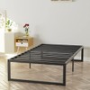 NapQueen Alpha Heavy Duty New 14-Inch Metal Platform Bed Frame/Easy