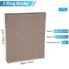 PATIKIL 3 Ring Binder, 2 Pcs A4 Size Flexible Round