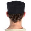 Medieval CAP Wool Lined Black, Grey, Red and Brown -