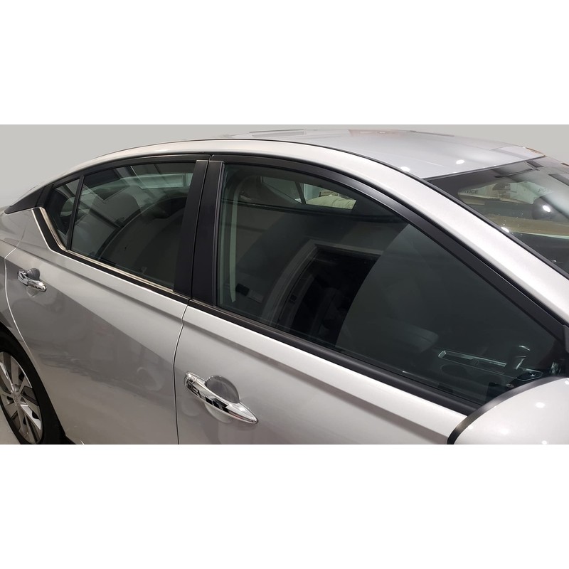 Chrome Delete Blackout Vinyl Overlay for 2019-2022 Nissan Altima Window