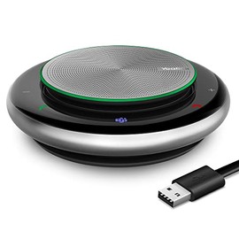 Yealink Bluetooth Speakerphone USB Speakers with Microphone Teams Certified CP900 Wireless Enhanced Noise Reduction Algorithm Home Office 360° Voice Pickup (Teams Optimized, CP900) (CP900-MT)