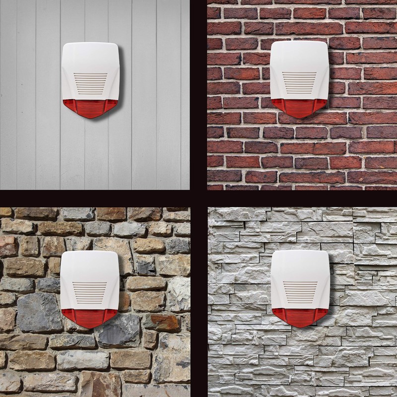 tiiwee Dummy Attrappe Outdoor Sirene - Einbruchschutz - Groß