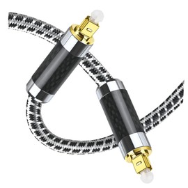 Mobestech 1m Optical Audio Cable Flexible Male to Male Fiber Cord for Tv Sound Bar and Home Theater Systems High Fidelity Signal Plated Connectors
