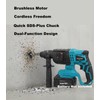 SDS-Plus Rotary Hammer Drill for Makita 18V Battery,Max Drilling Diameter