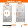Pack of 8 Hinge Repair Kit, 9 x 5 cm