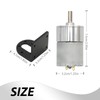 Aynaxcol JGB37-520 Micro DC 12V 600rpm Geared Motor with Bracket,