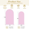 Light Pink Arch Backdrop Cover Set of 2 Baby Pink
