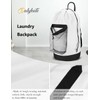 Dalykate Backpack Laundry Bag, Laundry Backpack with Shoulder Straps and