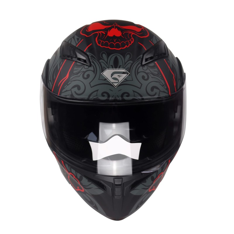 KYPARA Motorcycle Dual Visor Flip up Modular Full Face Helmet