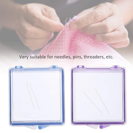 Cikonielf 2PCS Magnetic Needle Keeper Magnetic Sewing Pincushion Plastic Sewing Pin Storage Case DIY Auxiliary Tools