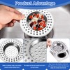 Stainless Steel Sink Strainer 4 Pack - 7.7cm Heavy Duty