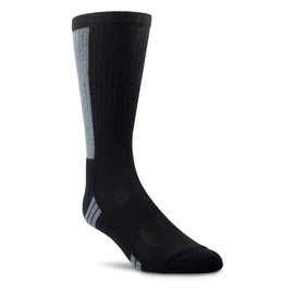 ARIAT VenTek Mens Performance 2 Pack Mid Calf Socks Black Black LG