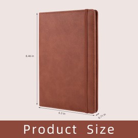 OnMove Professional Padfolio Binder with Clipboard Ideal Organizer for Business Perfect Size 8.5 in x 6.3 in Durable Portfolio for Professionals Students Presenters Brown