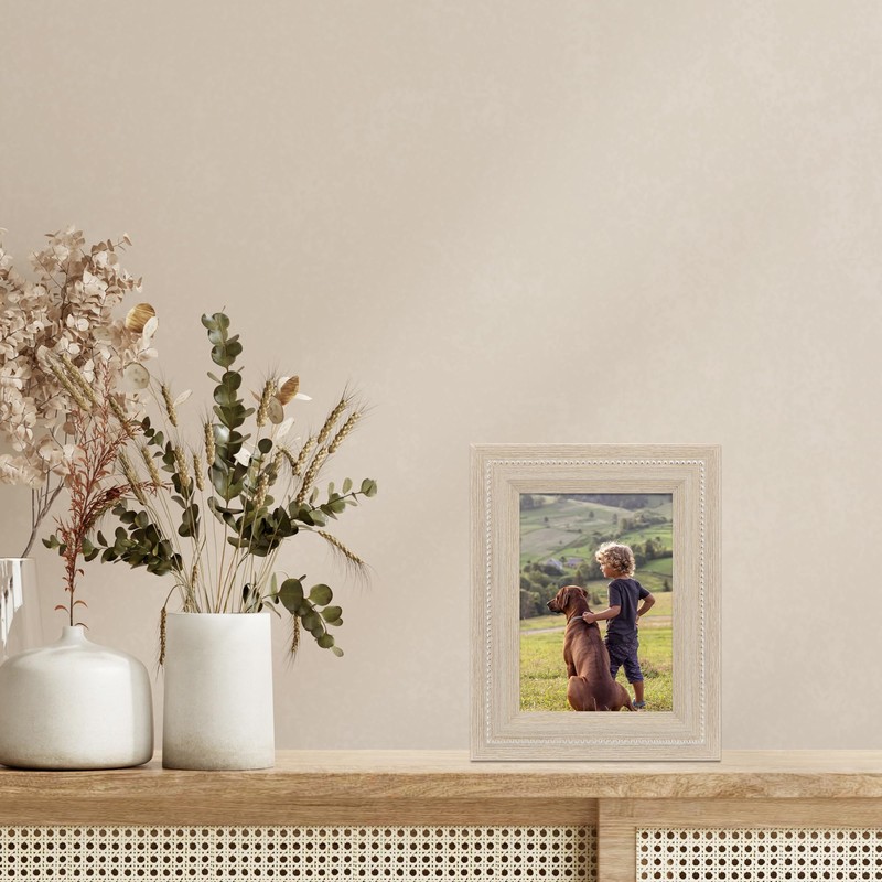 5x7 Whitmore Frame - Natural Ash with Silver Bead