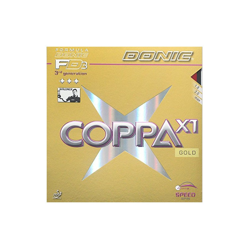 DONIC Coppa X1 Gold, TT rubber, original packaging, including delivery