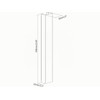 PureMounts® Kabelkanal für Schreibtische, magnetische Befestigung, 35cm, weiß