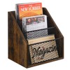 YINMIT Magazine Holder, Stepped 3 Tier Magazine Rack Floor, Magazine