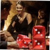 COLLBATH Balloons 5pcs Aluminum Foil Cube Design Great for Poker
