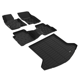 AIPOIL® Floor Mats & Cargo Liner Set for Mazda CX-5 2023 2024 2025 All Weather Protection TPE Anti-Slip Automotive Full Set Custom Mazda CX5 Car Mats Accessories - Black