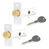 XFORT® 2 Pack Mortice Door Bolts with 2 Star Keys,