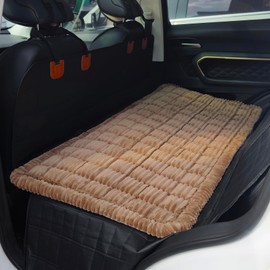 HOMEREFROM Dog Bed for Car, Backseat Pet Bed Mat, Dog Seat Cover for Car Back Seat, Non-Slip Travel Dog Bed, Fit for Backseat Extenders and Seat Covers (Darkcoffee, 24.8x54inch)