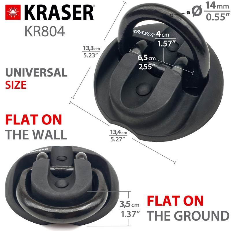 KRASER KR804 Security Anchor, Ground & Wall Anti-Theft Motorcycle Fixation