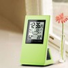 Weather Forcast Clock Solar Battery Powered Square LCD Display Timing