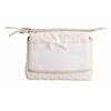 FILET - Travel Bag with Zip, Aida Canvas Embroidery Bag,