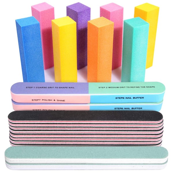 Does not apply Nail Files and Buffers, 20PCS Professional Manicure