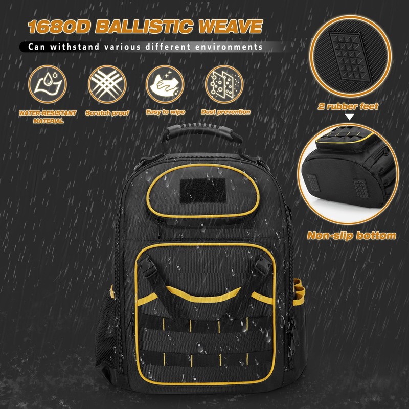 Marscamd Tool Backpack with a Tool Pouch, Heavy Duty Tool